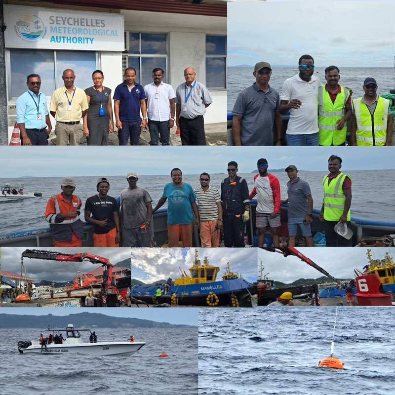 Redeployment of Seychelles MKIII Wave Rider Marine Buoy